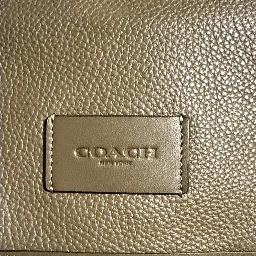 Nice Coach Sprint Pebbled Leather & signature jacquard Messenger Bag